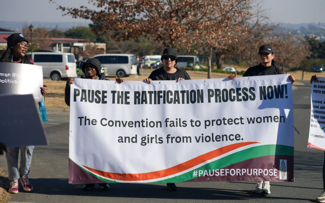 POST-PROTEST COMMUNIQUÉ – African Feminists Submit Memorandum to the Pan-African Parliament and Call for Review of AU-CEVAWG Before Further Ratification